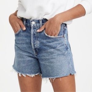 Agolde Parker Long denim shorts